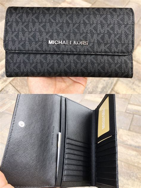 michael kors travel slim wallet|Michael Kors trifold wallet women.